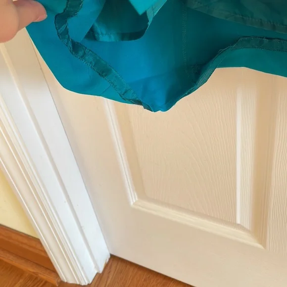 Sleeveless teal dress - Picture 6 of 7